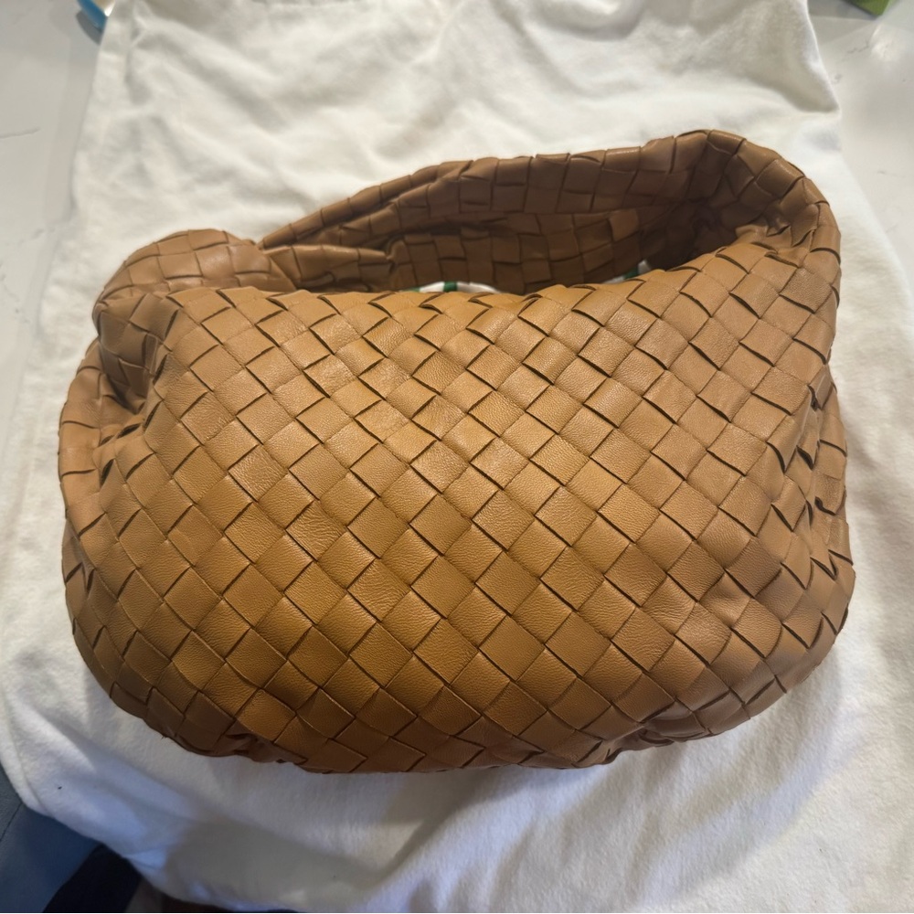 Bottega Veneta Teen Jodie Bag in Camel